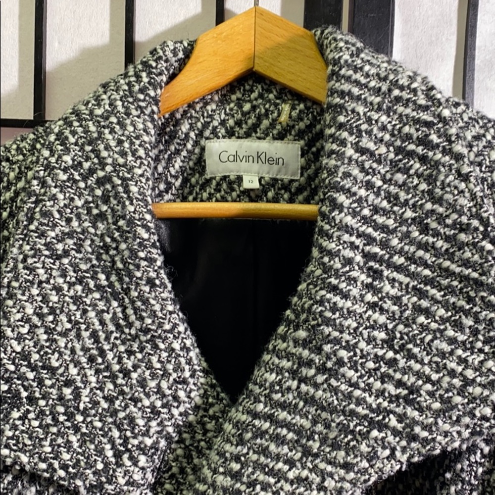 Calvin Klein Winter Wool Blend Coat Size 12 - Picture 3 of 6